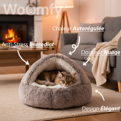 Le lit Cocon Woomfy™️ anti-stress pour chien