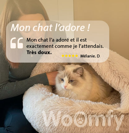 Le lit Cocon Woomfy™️ anti-stress pour chien